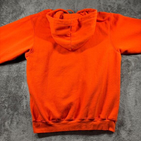Soffe Clemson Tigers Orange Hoodie Screen Print Sweatshirt NCAA Large E184 - Picture 3 of 8